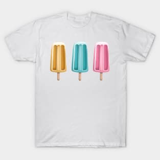 Three little summer ice lollies T-Shirt